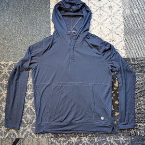 Men's Blue Hoodie Shirt